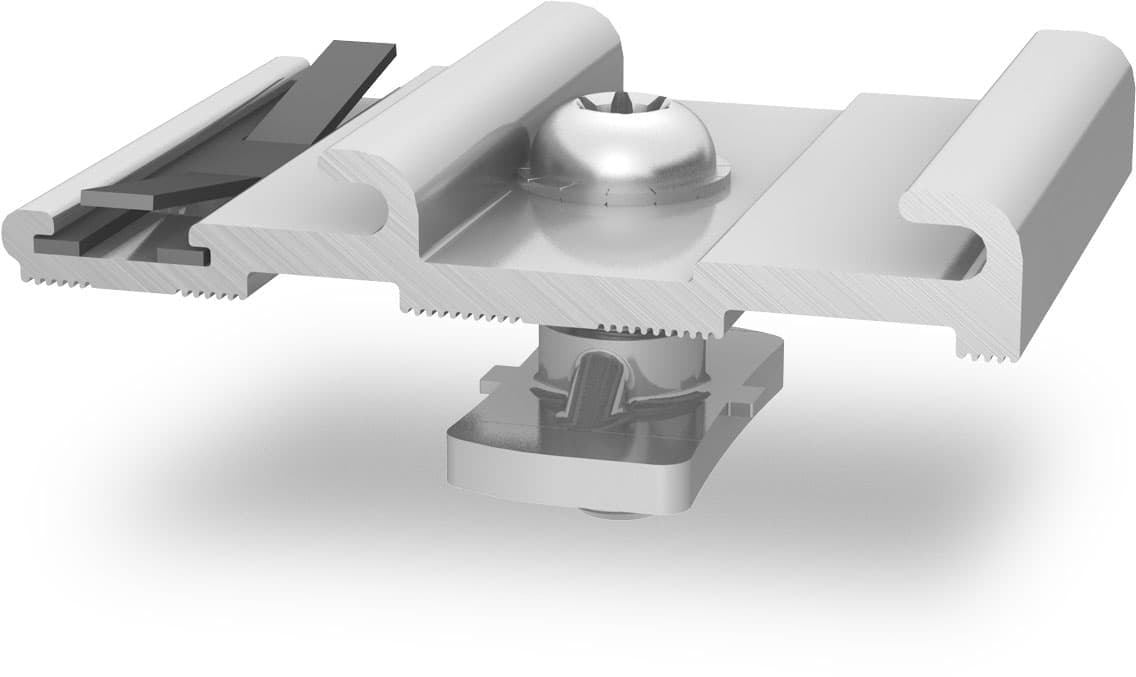 K2 Systems K2 InsertionRail Cross connector Set, blank